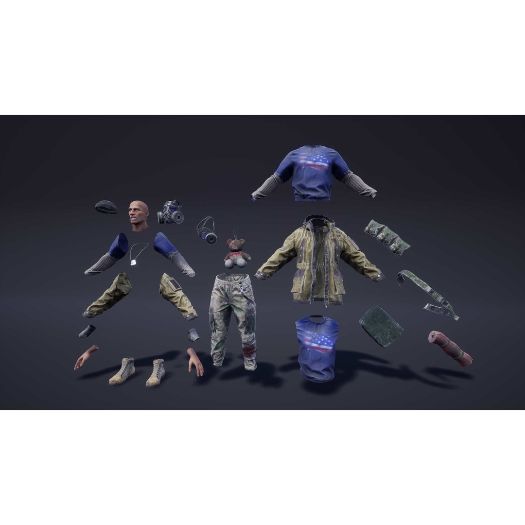 Adventure Characters Pack 3D Model – Low Poly Game Asset, FBX, Rigged - View 10