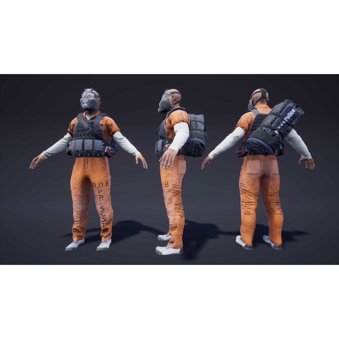 Adventure Characters Pack 3D Model – Low Poly Game Asset, FBX, Rigged - View 24