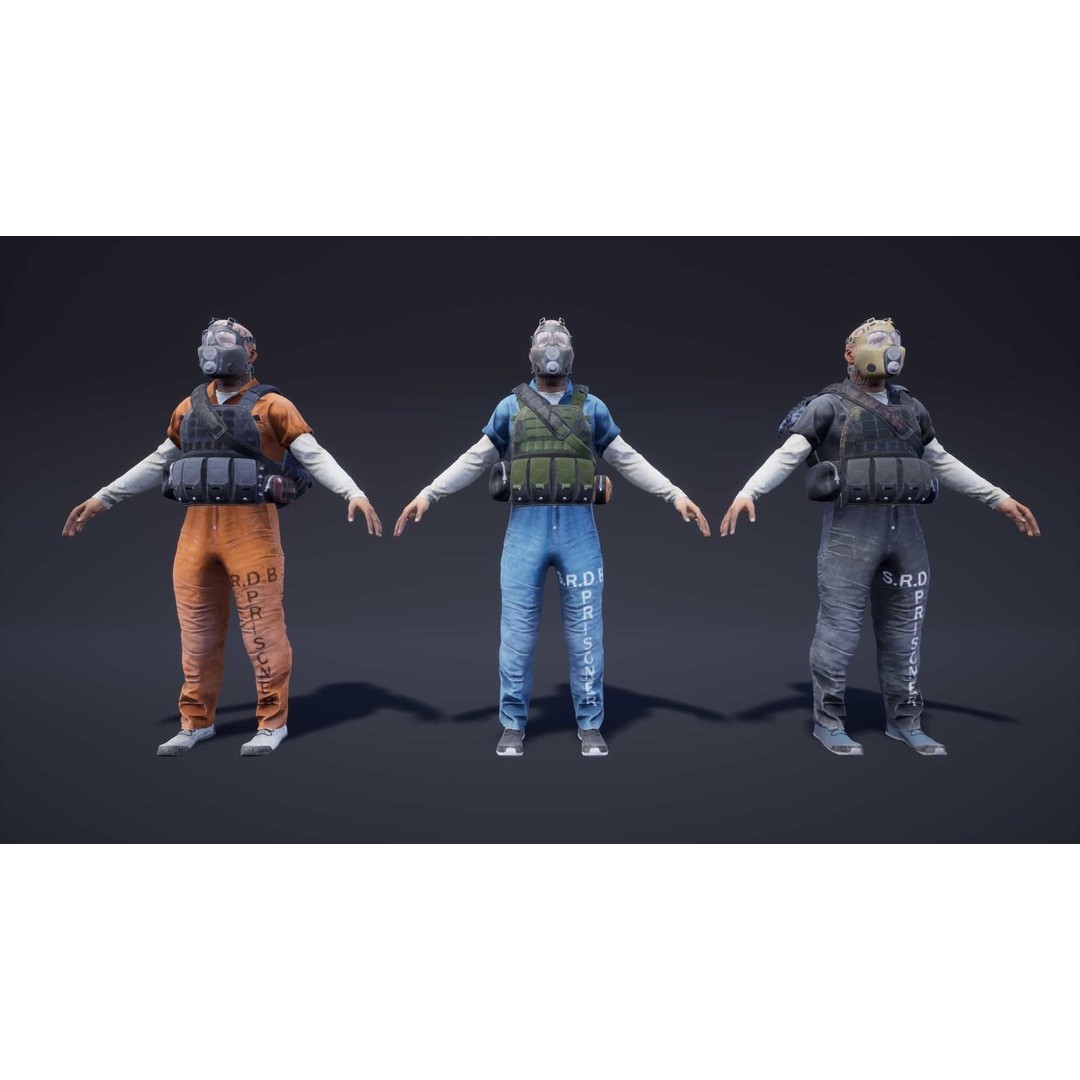 Adventure Characters Pack 3D Model – Low Poly Game Asset, FBX, Rigged - View 25