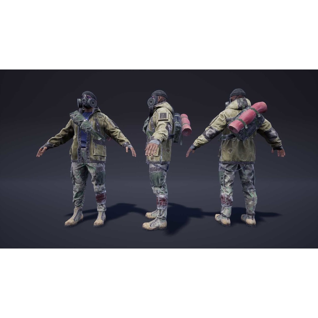 Adventure Characters Pack 3D Model – Low Poly Game Asset, FBX, Rigged - View 8