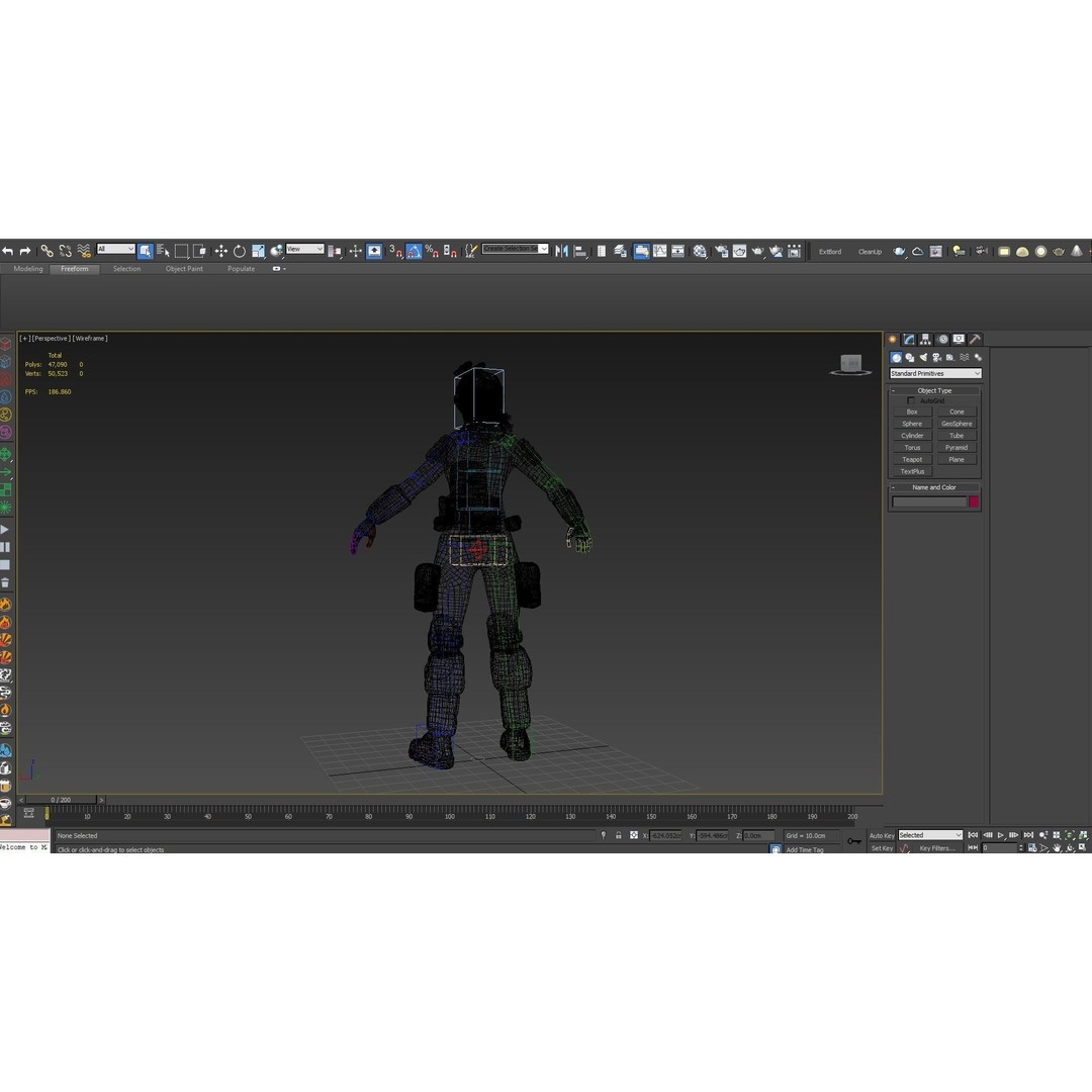 Female Soldier 3D Model – Low Poly Rigged Army Suit, FBX, PBR - View 14