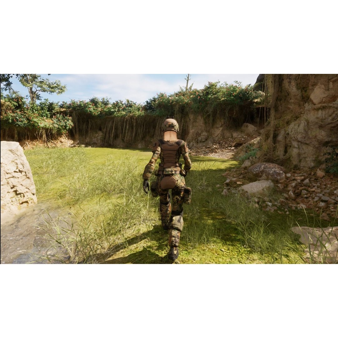 Female Soldier 3D Model – Low Poly Rigged Army Suit, FBX, PBR - View 33