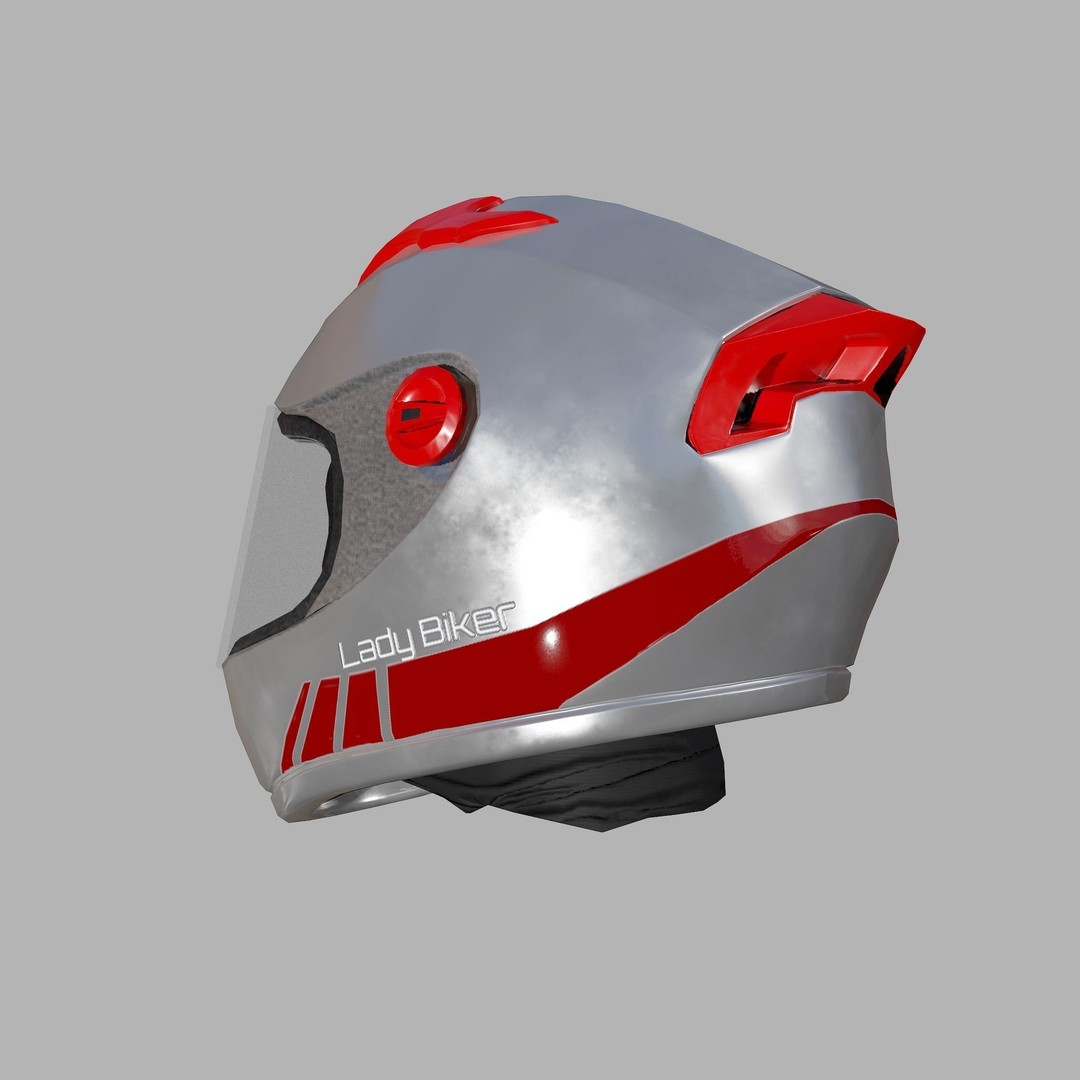 Lady Biker 3D Model – Low Poly Game-Ready Character, FBX - View 27