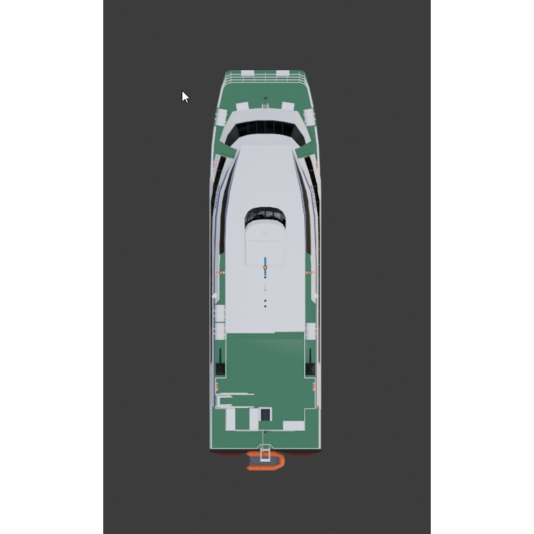 Norwegian Passenger Catamaran 3D Model – Low Poly Game Asset, Blender, FBX - View 10