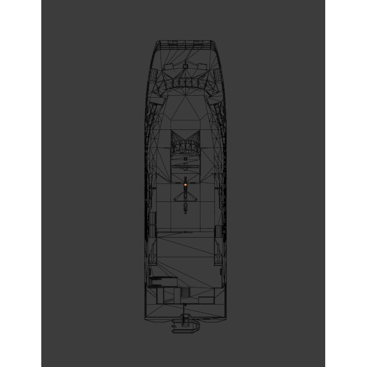 Norwegian Passenger Catamaran 3D Model – Low Poly Game Asset, Blender, FBX - View 12