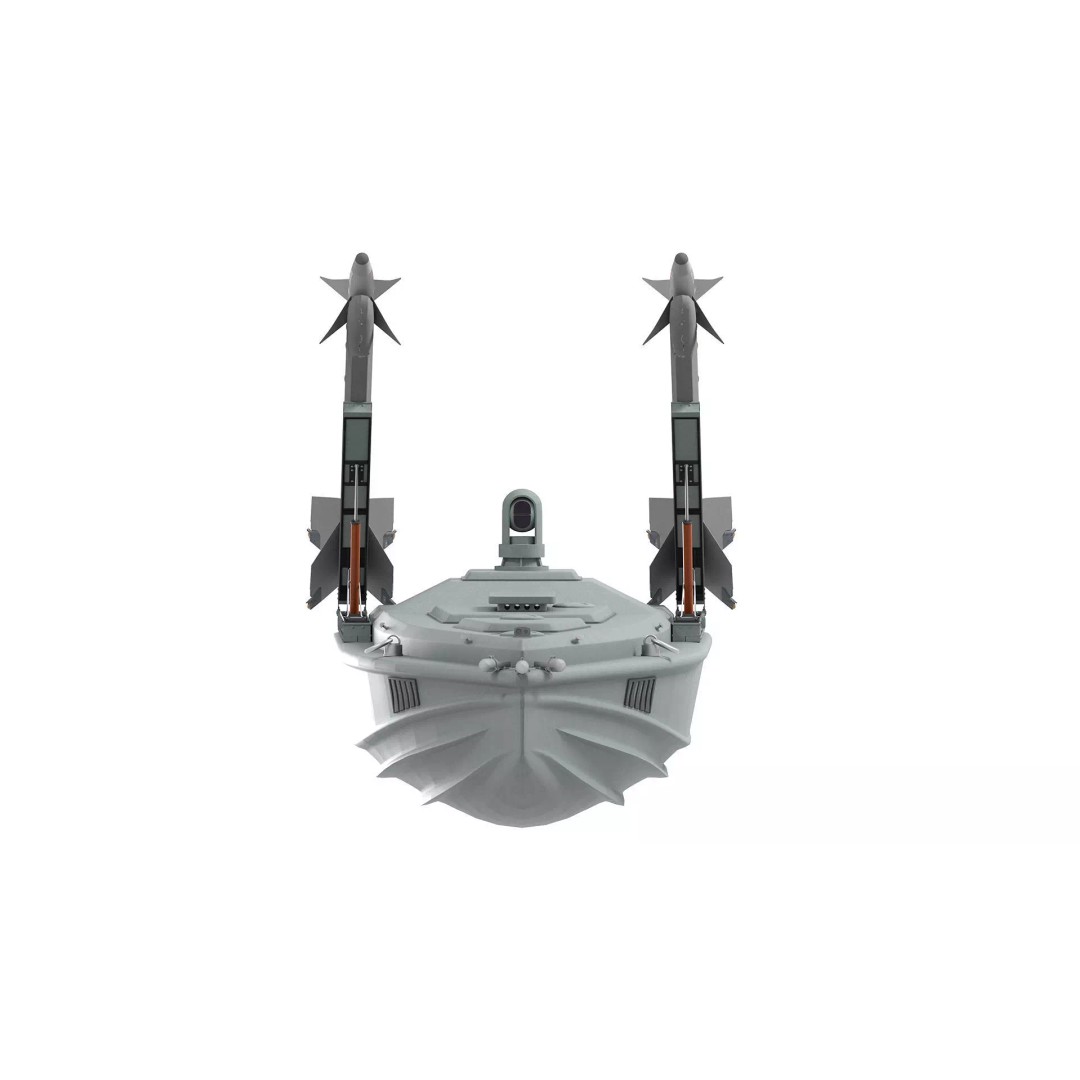 Magura Ukrainian Naval Drone 3D Model – Low Poly Game-Ready, FBX - View 10