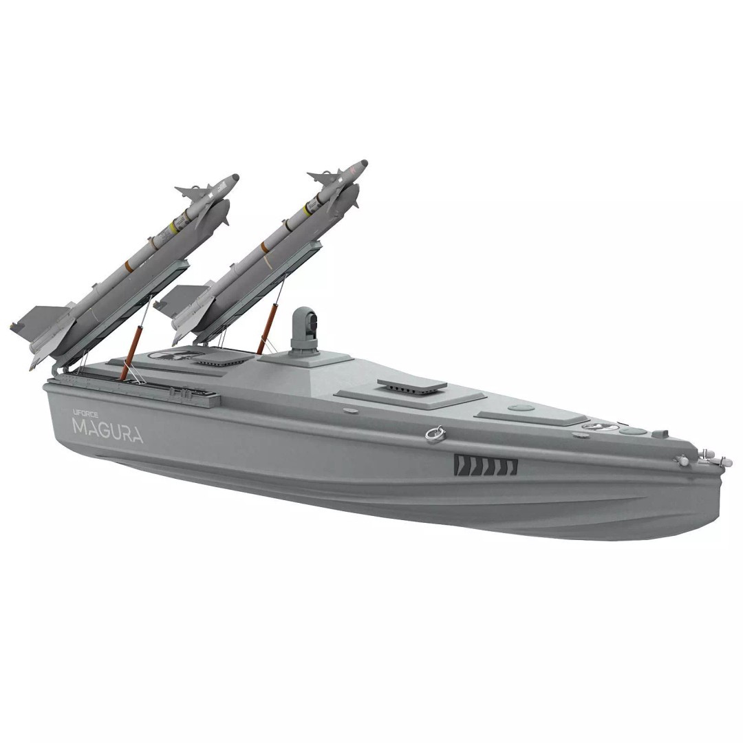 Magura Ukrainian Naval Drone 3D Model – Low Poly Game-Ready, FBX - View 2