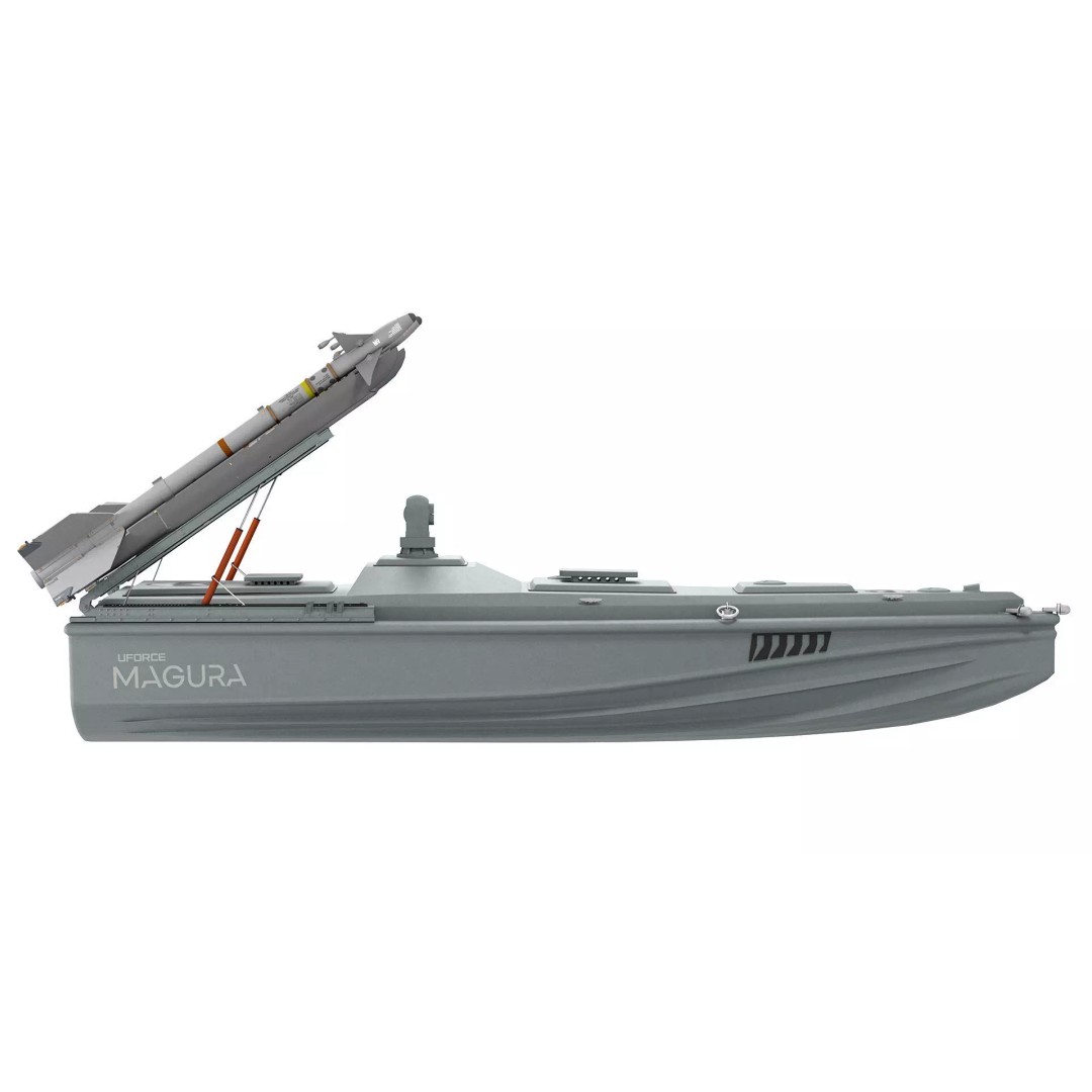 Magura Ukrainian Naval Drone 3D Model – Low Poly Game-Ready, FBX - View 4