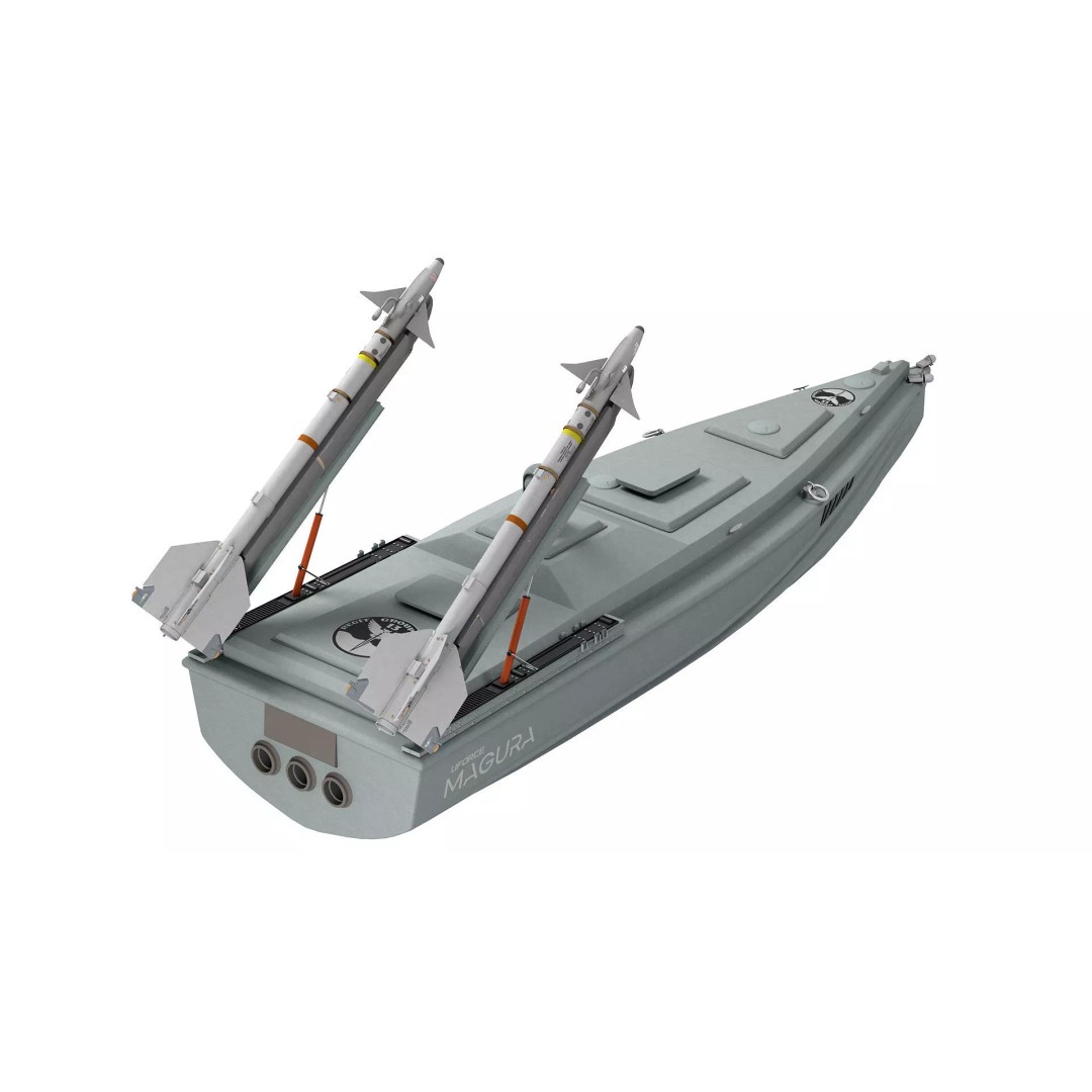 Magura Ukrainian Naval Drone 3D Model – Low Poly Game-Ready, FBX - View 5