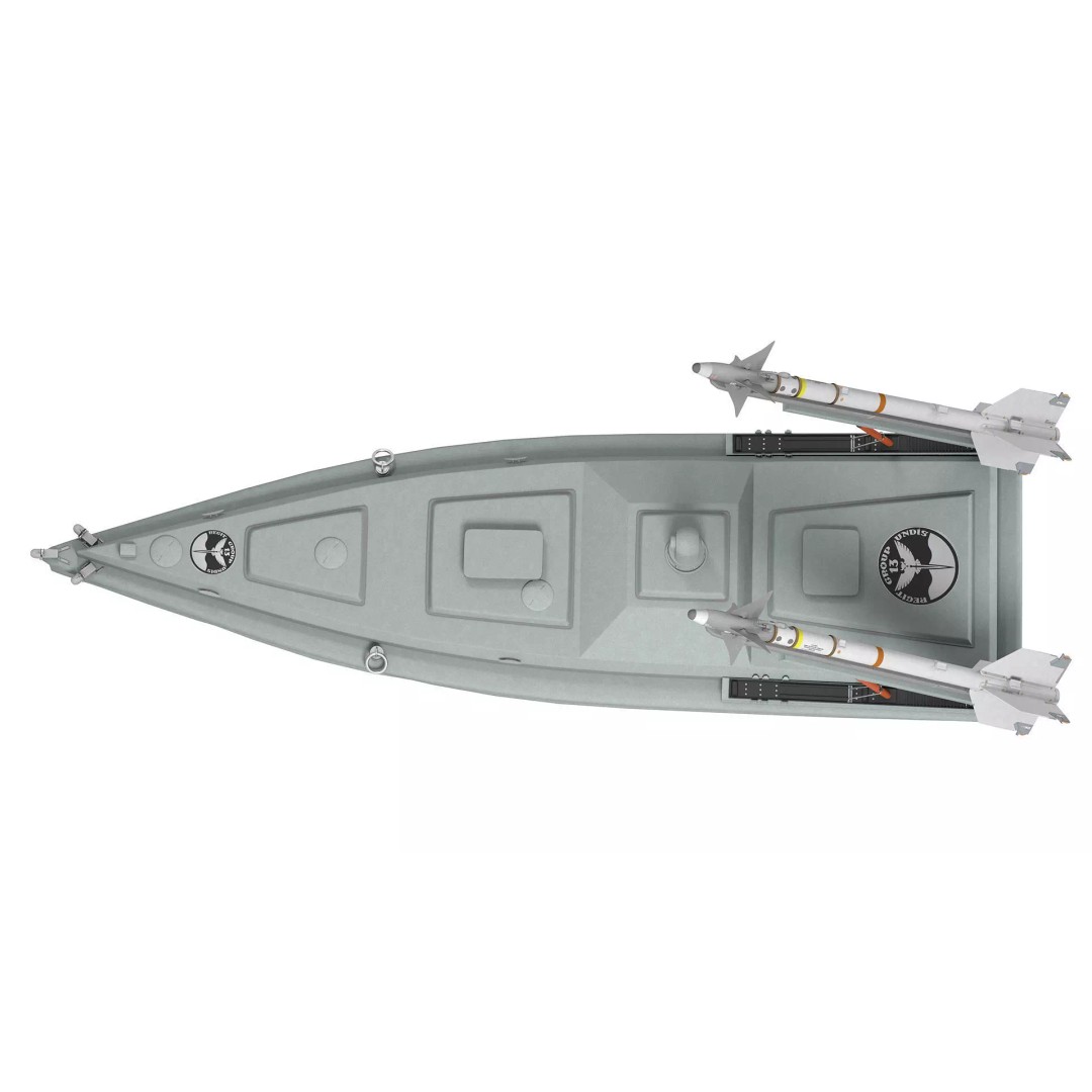 Magura Ukrainian Naval Drone 3D Model – Low Poly Game-Ready, FBX - View 8