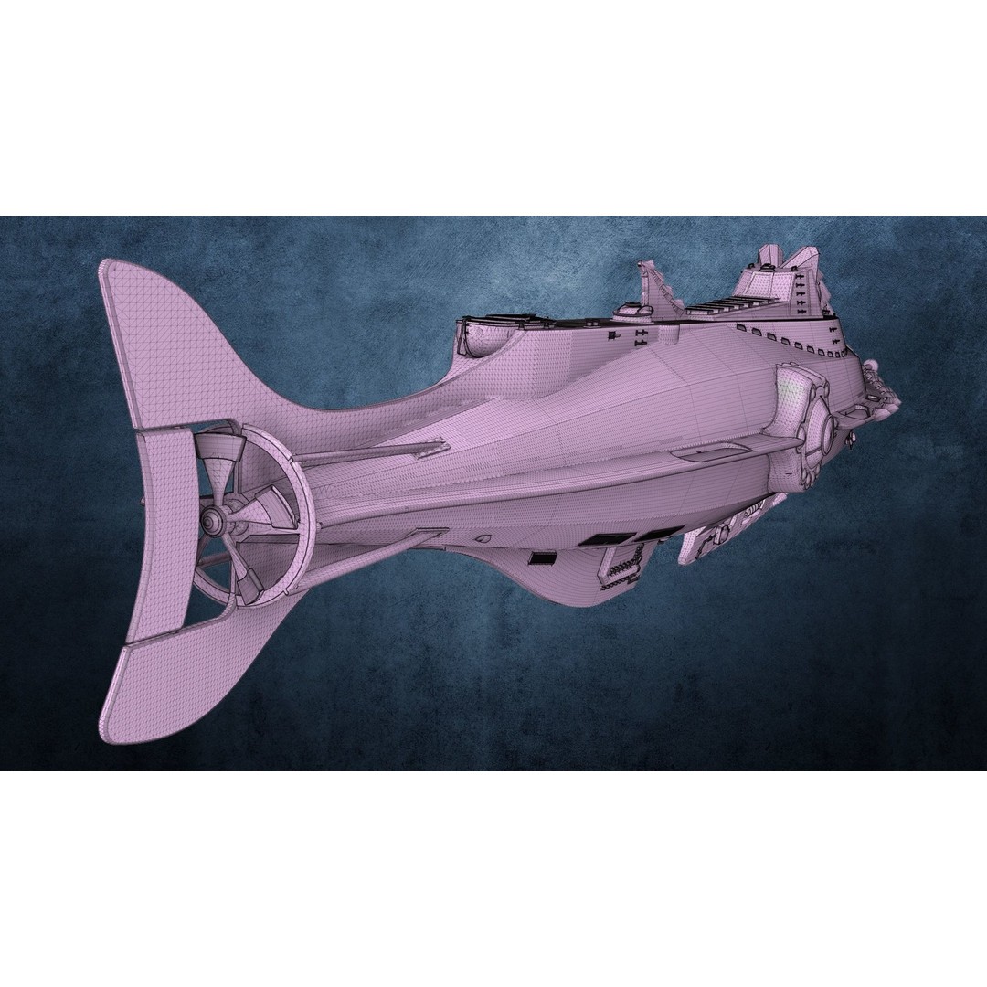 Nautilus 3D Model – High Poly Design for Illustrations, FBX, OBJ - View 12