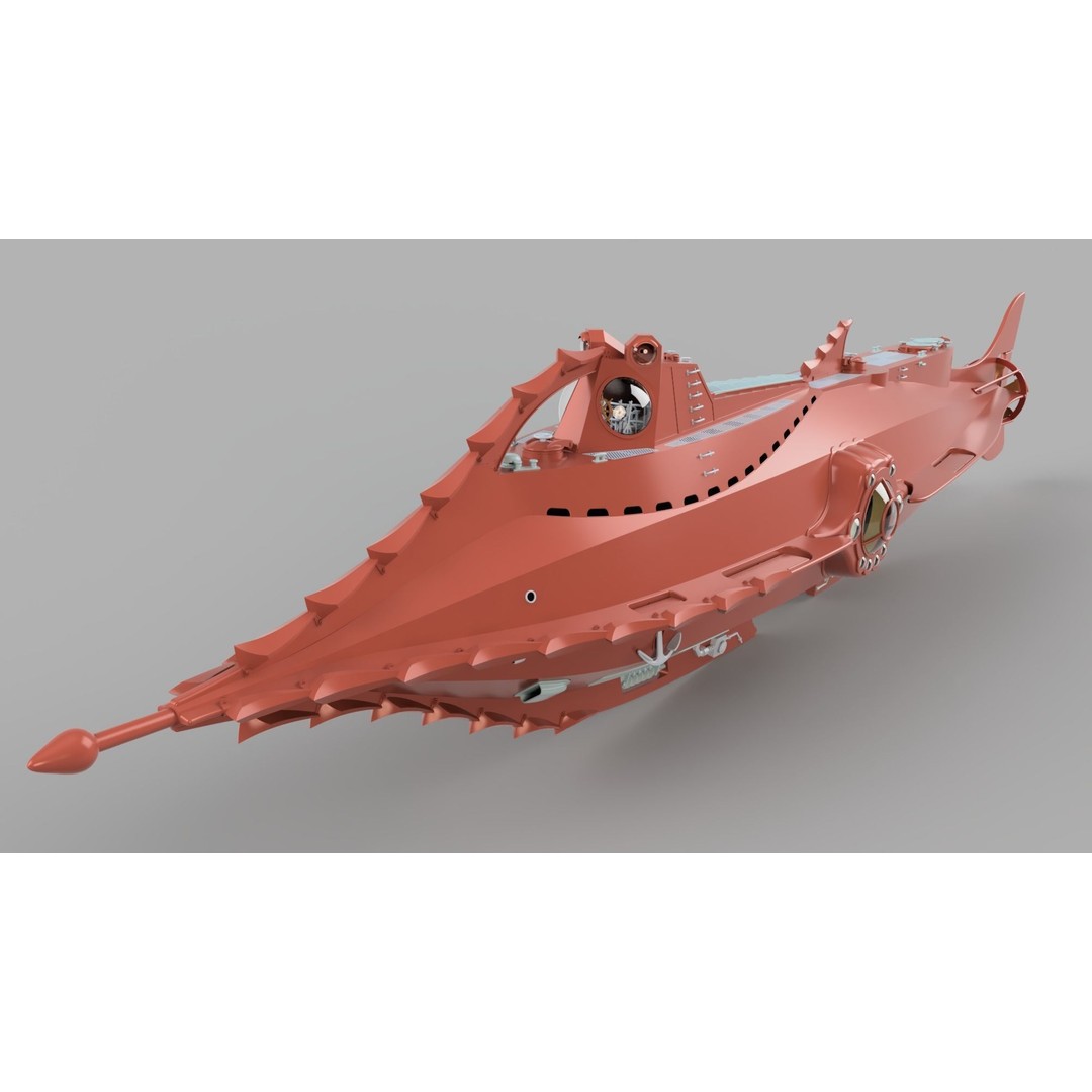 Nautilus 3D Model – High Poly Design for Illustrations, FBX, OBJ - View 15