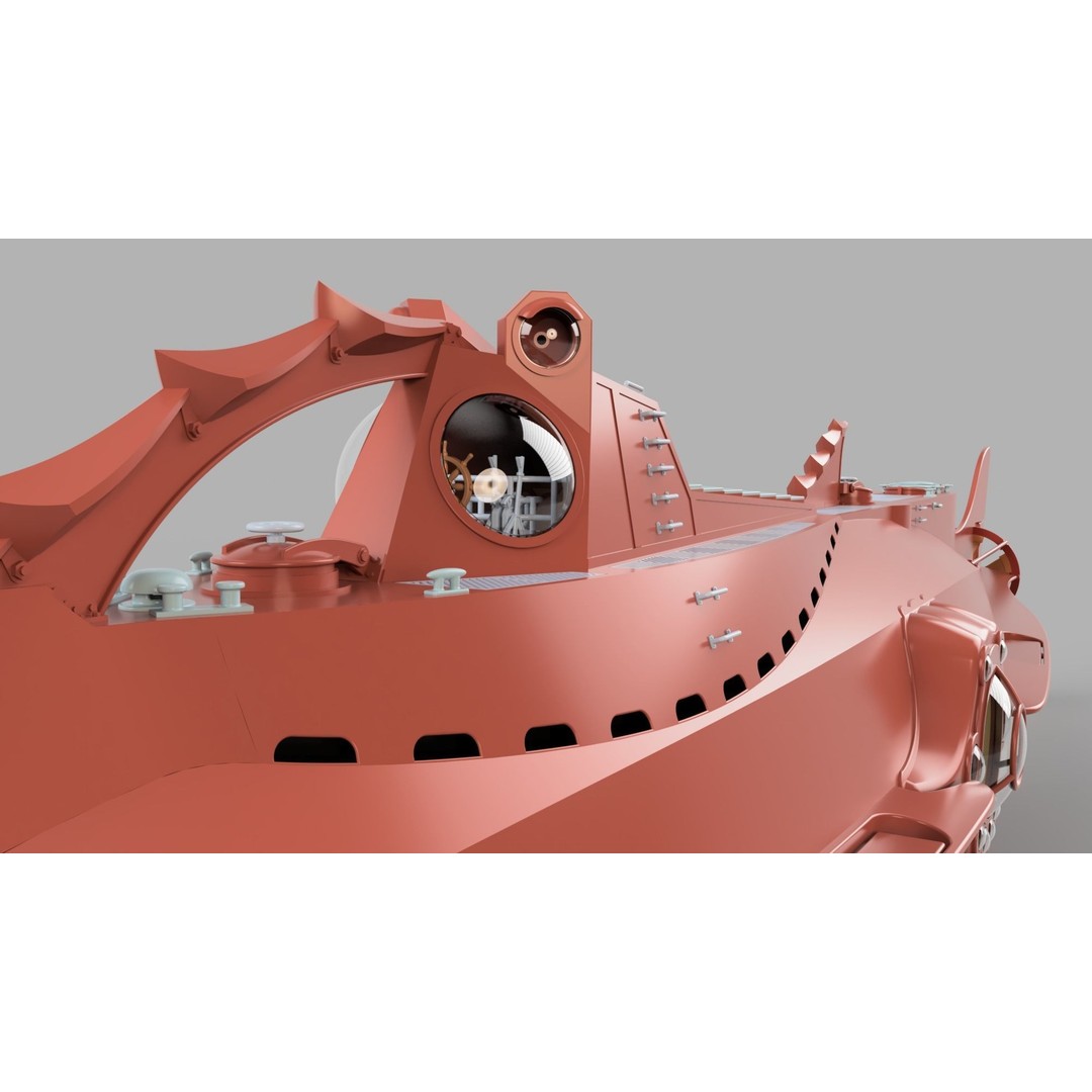 Nautilus 3D Model – High Poly Design for Illustrations, FBX, OBJ - View 16