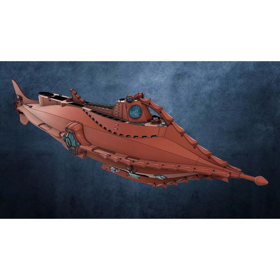 Nautilus 3D Model – High Poly Design for Illustrations, FBX, OBJ - View 2