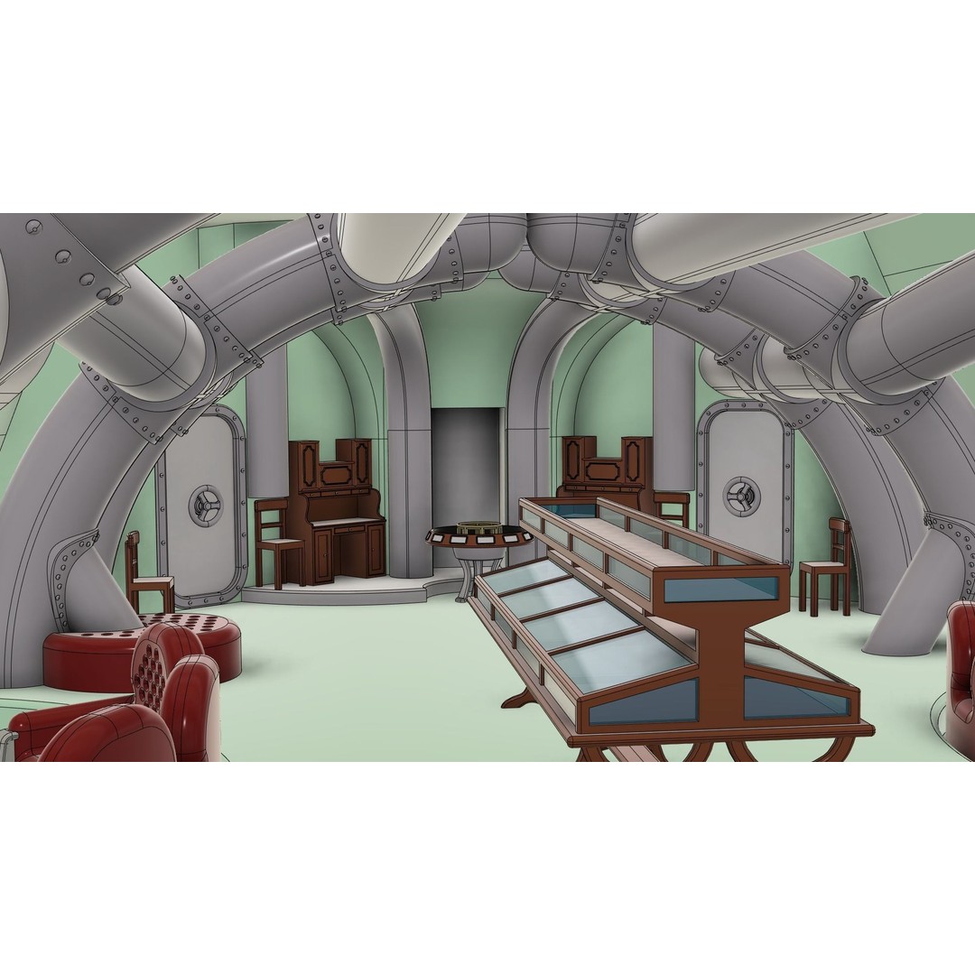 Nautilus 3D Model – High Poly Design for Illustrations, FBX, OBJ - View 9