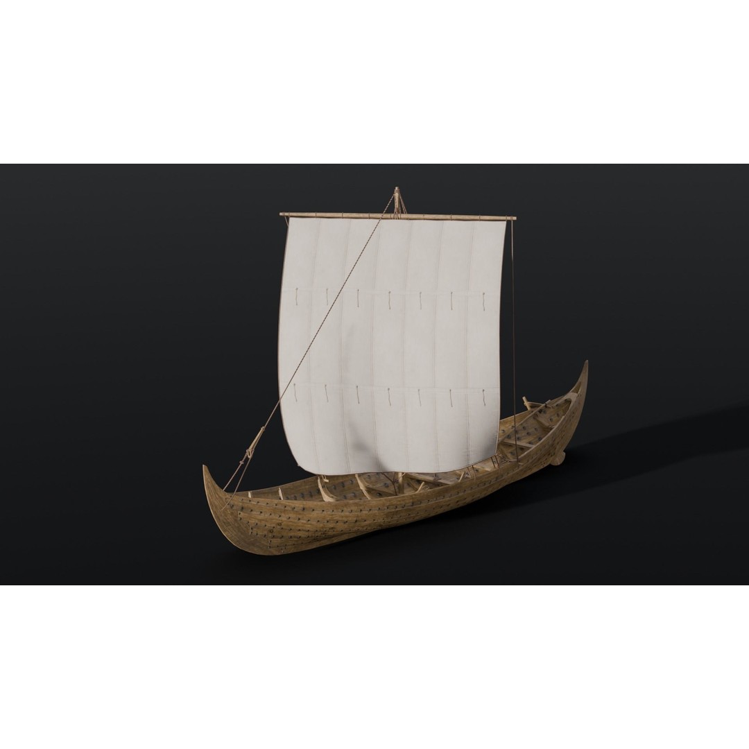 Boat 3D Model – Detailed Low-Poly Asset for Games and VR