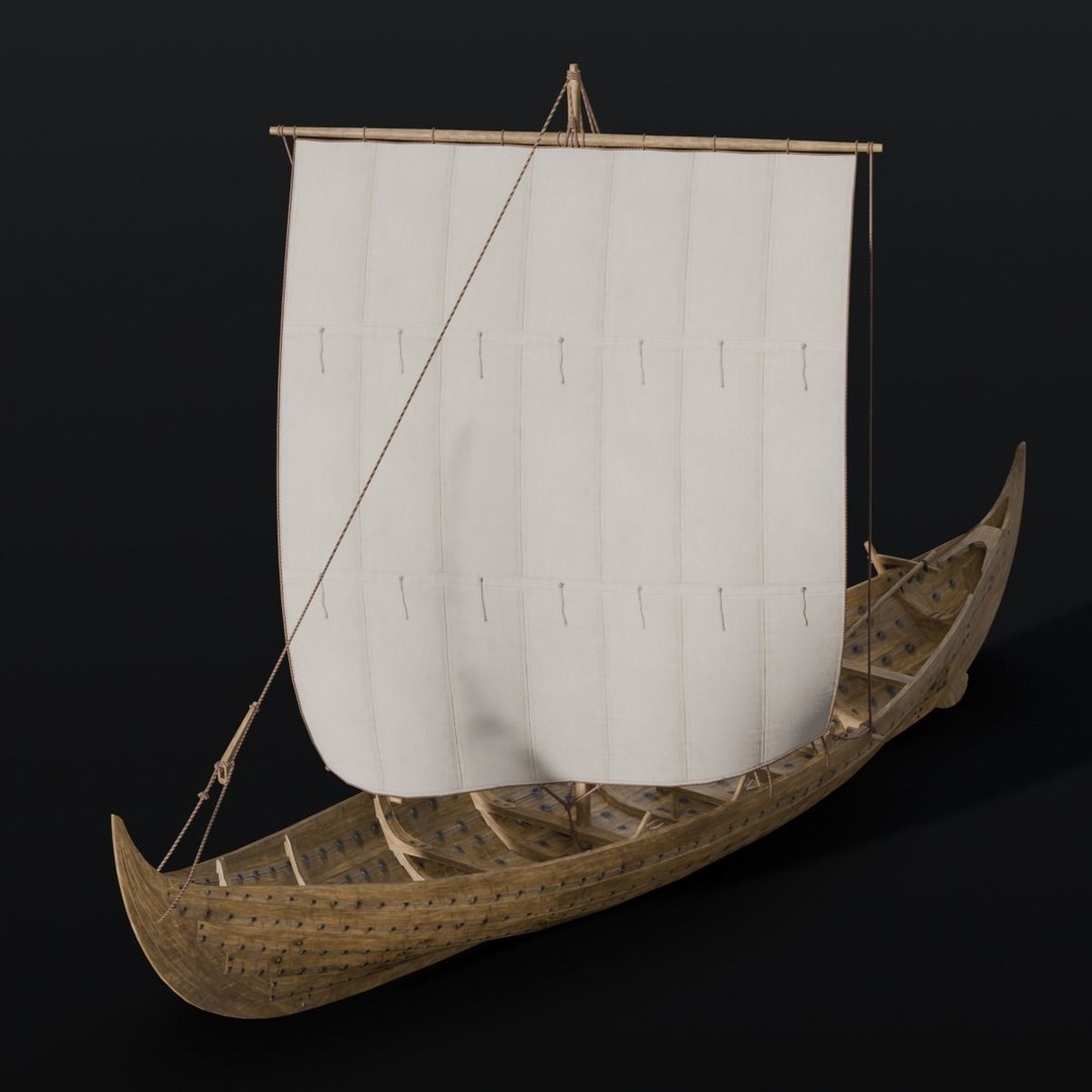 Boat 3D Model – Detailed Low-Poly Asset for Games and VR - View 10