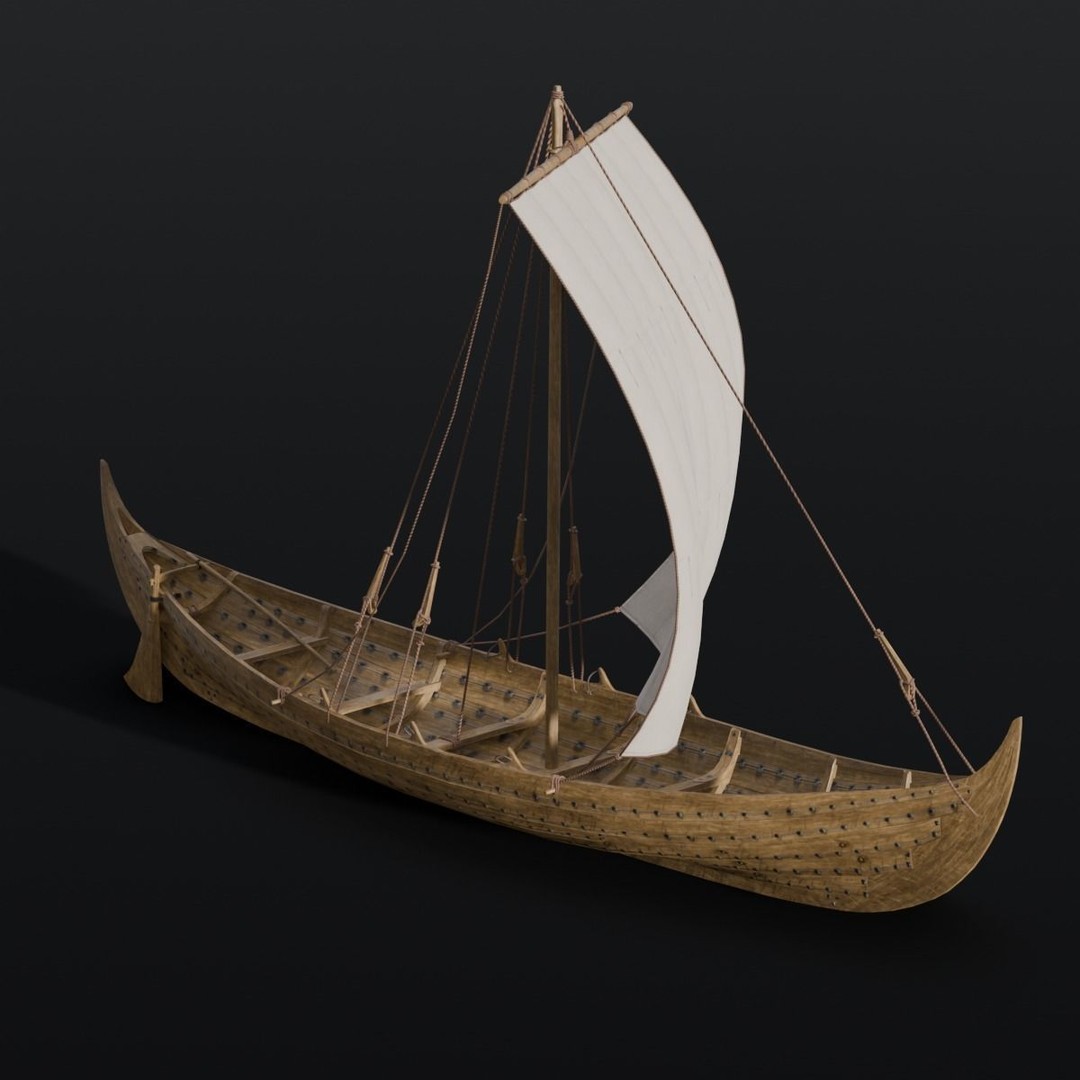 Boat 3D Model – Detailed Low-Poly Asset for Games and VR - View 11
