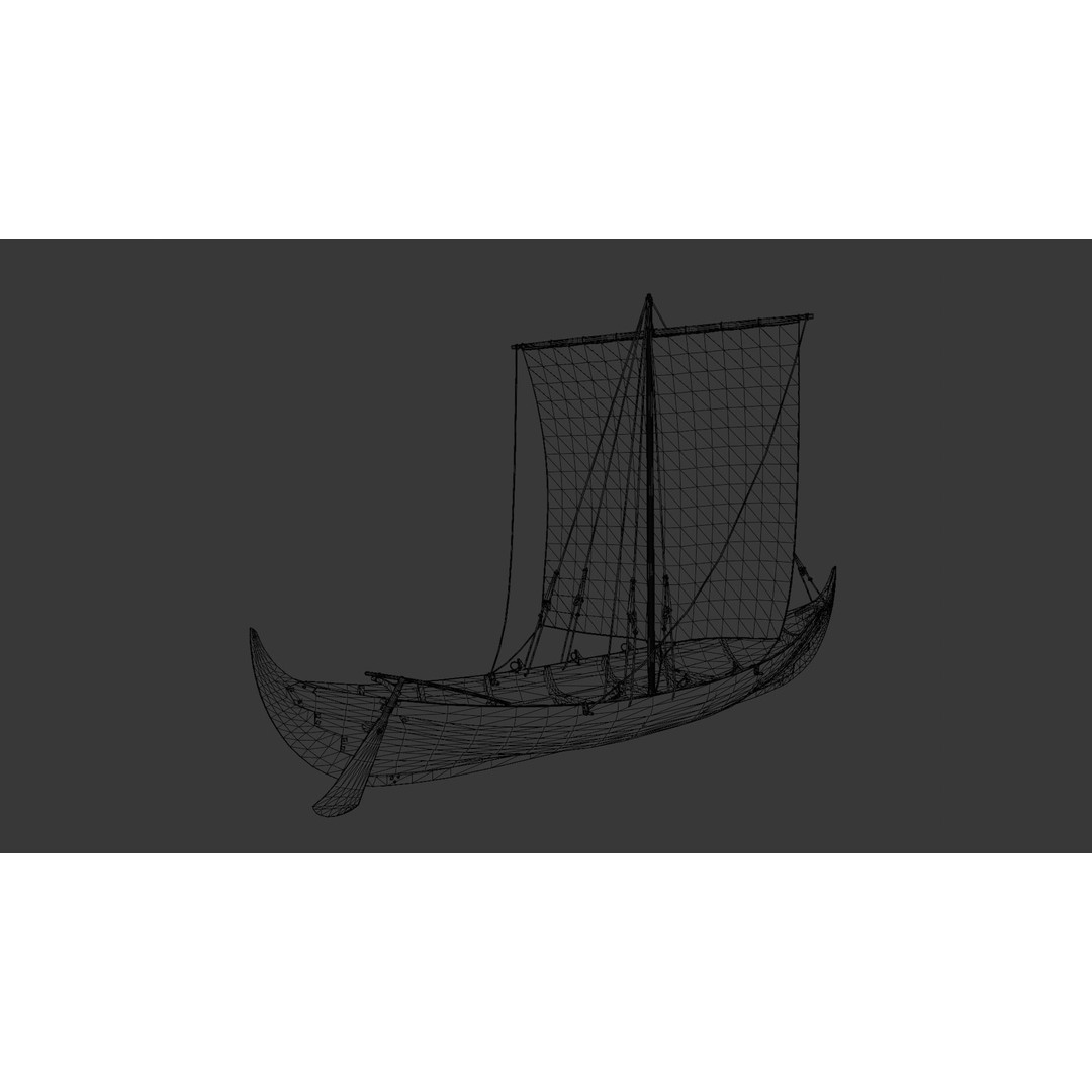 Boat 3D Model – Detailed Low-Poly Asset for Games and VR - View 13