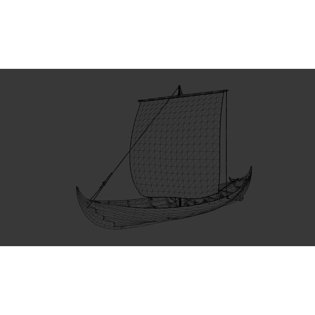 Boat 3D Model – Detailed Low-Poly Asset for Games and VR - View 15
