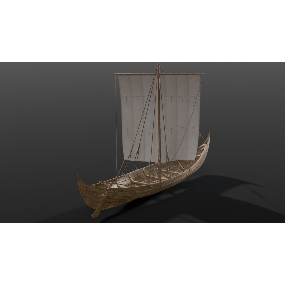 Boat 3D Model – Detailed Low-Poly Asset for Games and VR - View 17