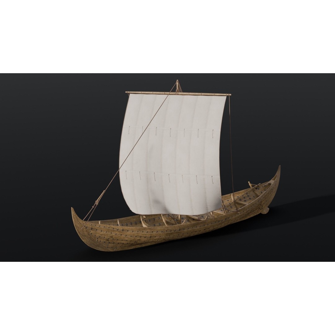 Boat 3D Model – Detailed Low-Poly Asset for Games and VR - View 19