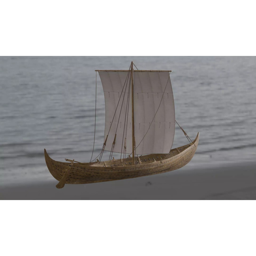 Boat 3D Model – Detailed Low-Poly Asset for Games and VR - View 2
