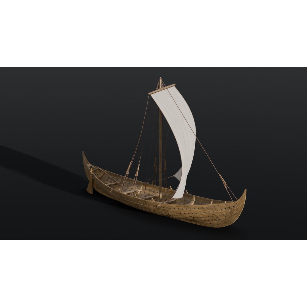 Boat 3D Model – Detailed Low-Poly Asset for Games and VR - View 20