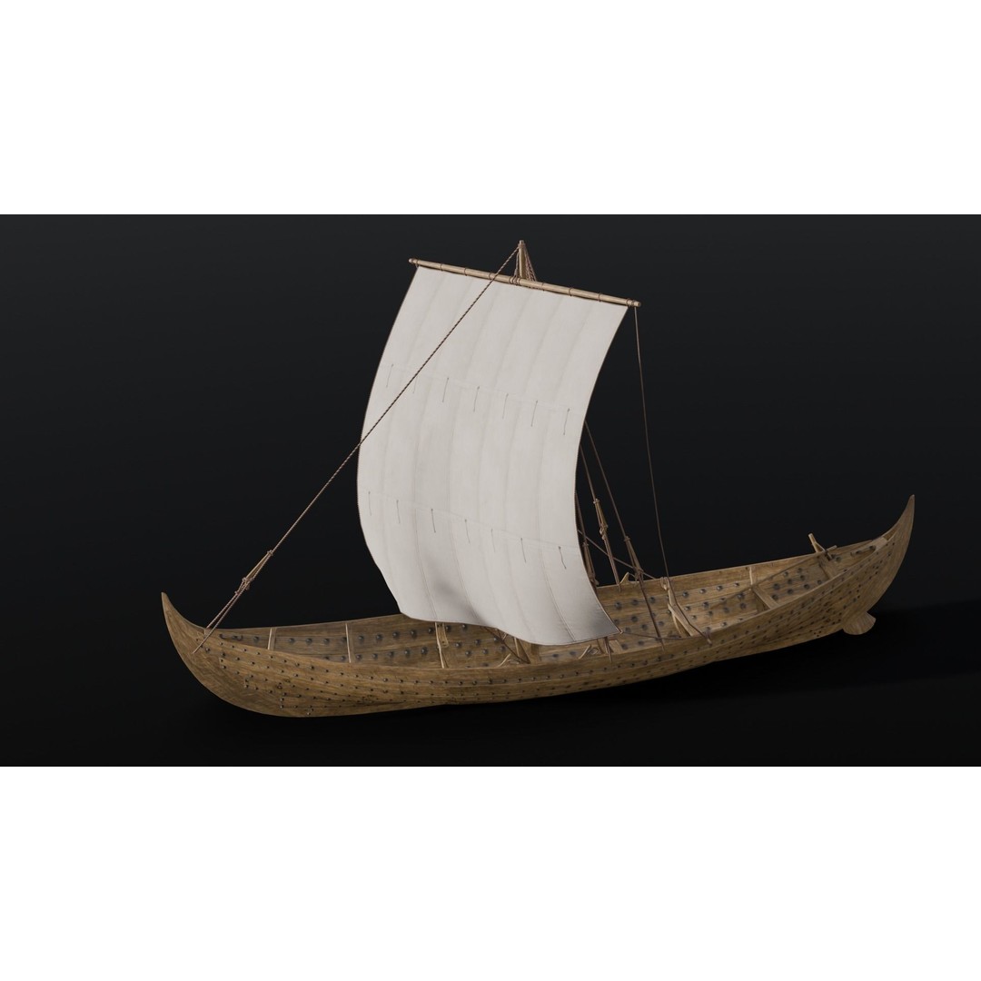 Boat 3D Model – Detailed Low-Poly Asset for Games and VR - View 21