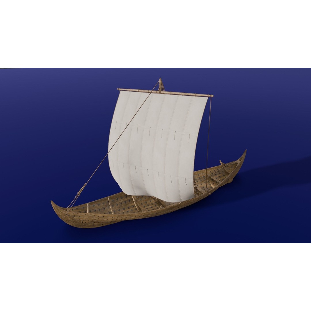 Boat 3D Model – Detailed Low-Poly Asset for Games and VR - View 3