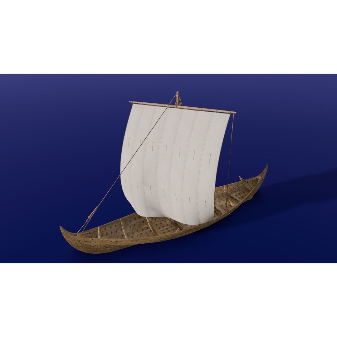 Boat 3D Model – Detailed Low-Poly Asset for Games and VR - View 4