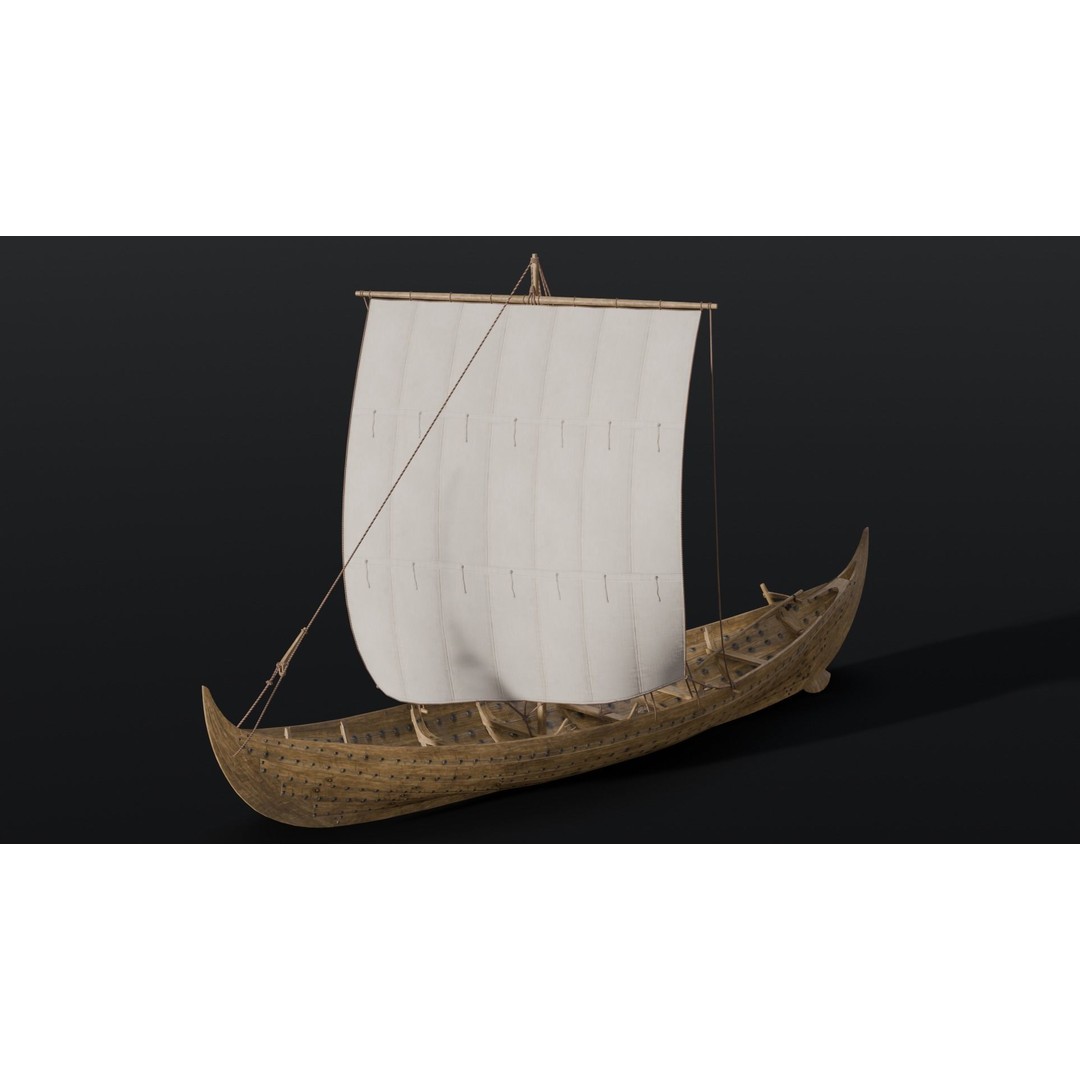 Boat 3D Model – Detailed Low-Poly Asset for Games and VR - View 5