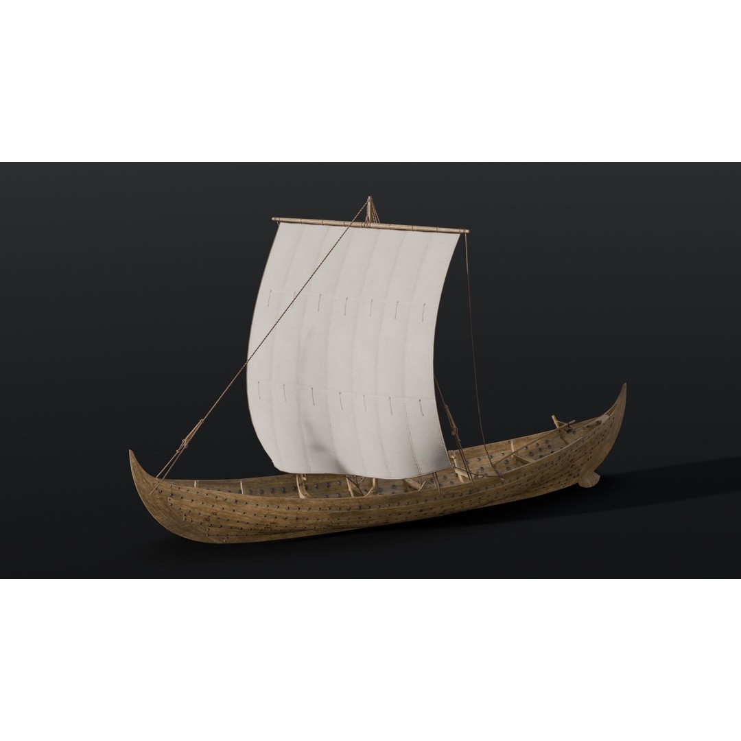 Boat 3D Model – Detailed Low-Poly Asset for Games and VR - View 6