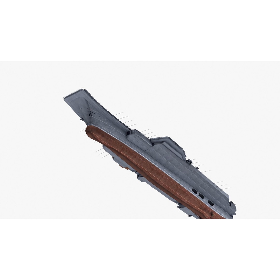 Admiral Kuznetsov Aircraft Carrier 3D Model – PBR Game Asset, FBX, OBJ - View 42