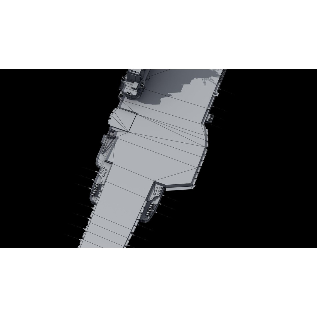 Admiral Kuznetsov Aircraft Carrier 3D Model – PBR Game Asset, FBX, OBJ - View 46