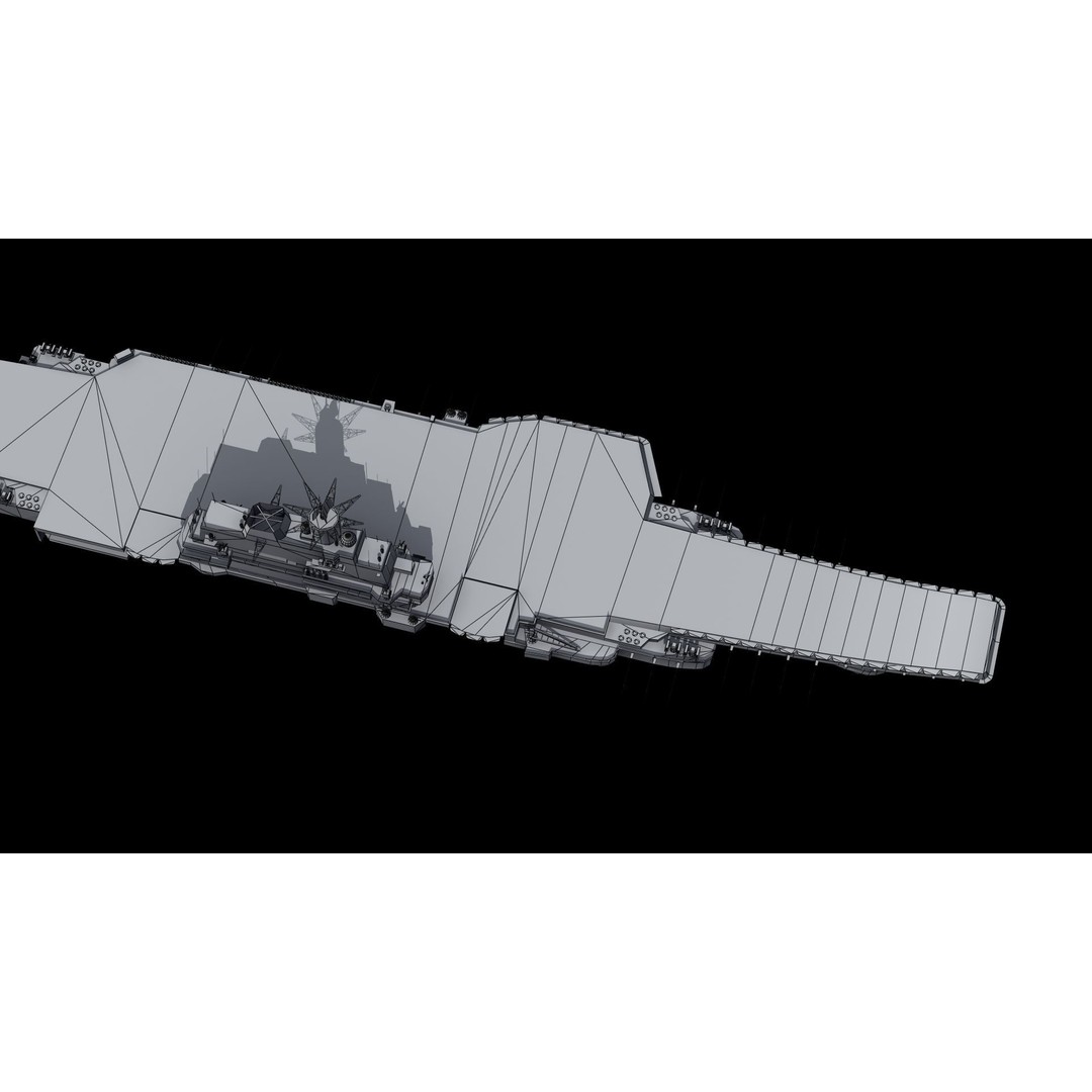 Admiral Kuznetsov Aircraft Carrier 3D Model – PBR Game Asset, FBX, OBJ - View 47