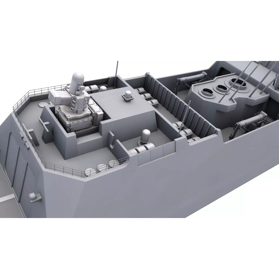 Mogami-class Frigate 3D Model – High Poly Game Asset, FBX, OBJ - View 3