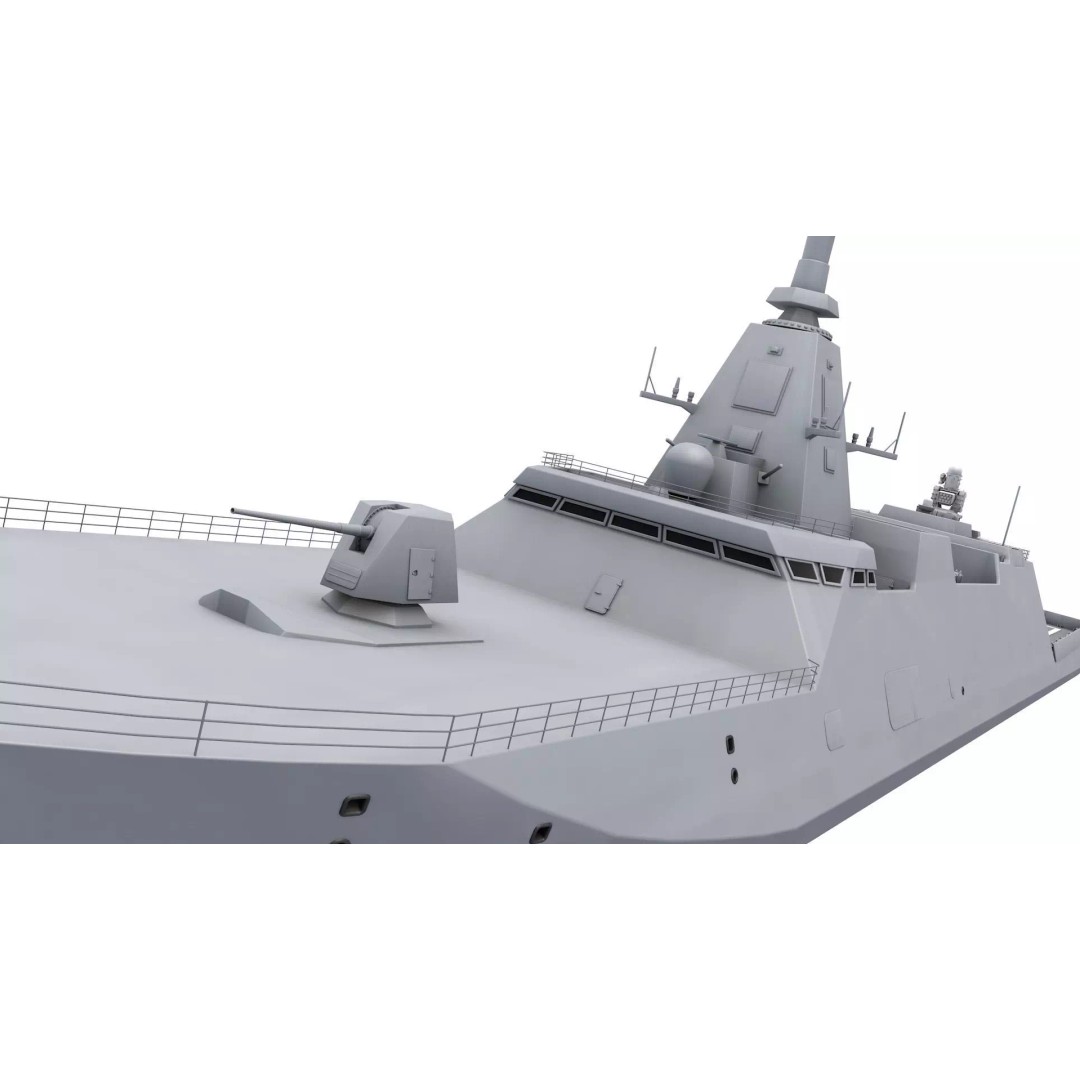 Mogami-class Frigate 3D Model – High Poly Game Asset, FBX, OBJ - View 6