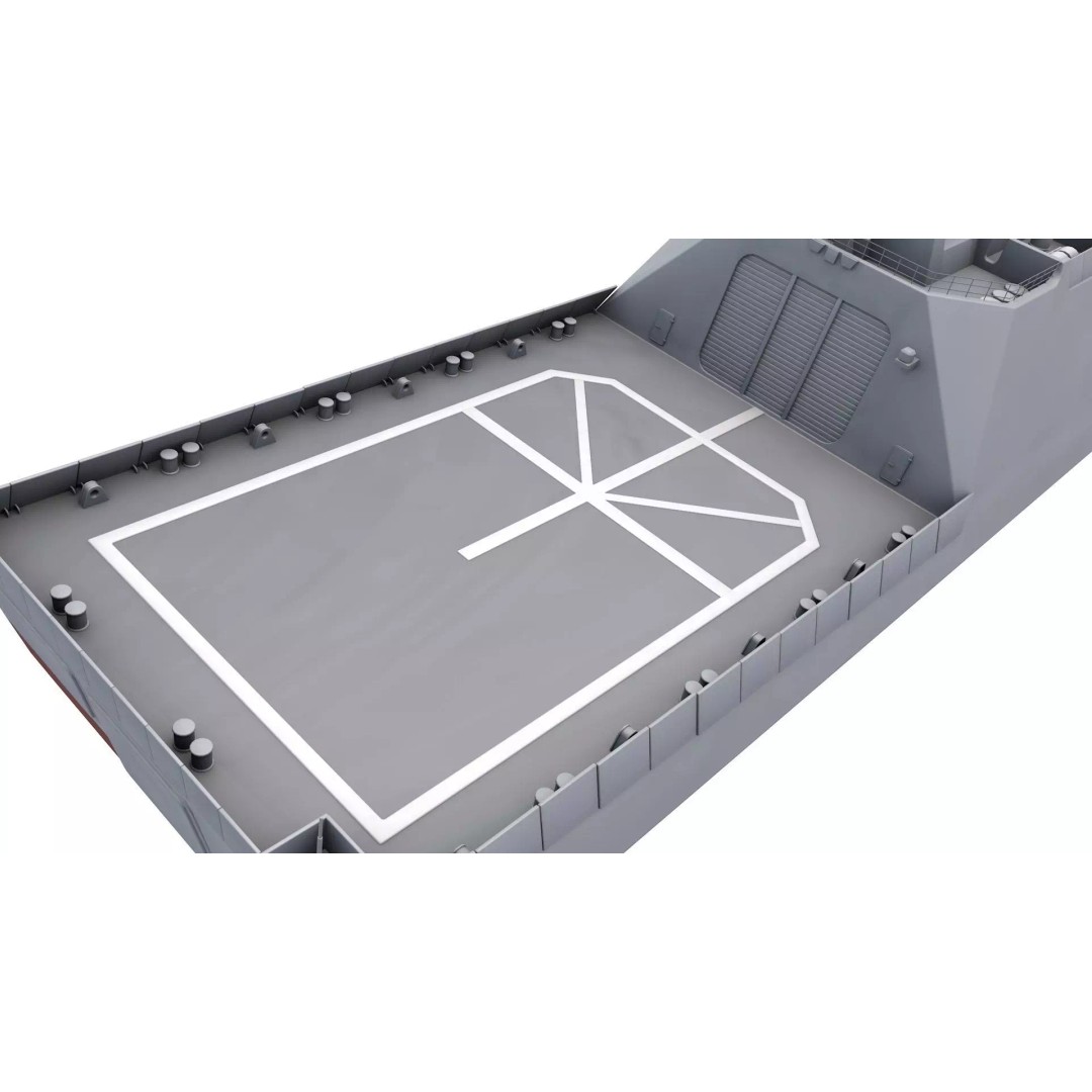 Mogami-class Frigate 3D Model – High Poly Game Asset, FBX, OBJ - View 8