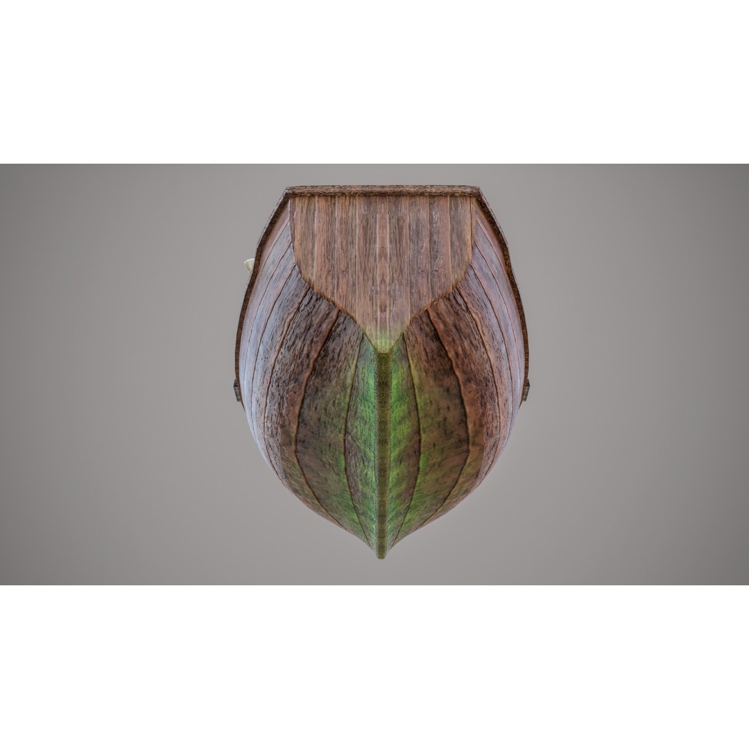 Old Wooden Boat 3D Model – Low Poly PBR Game Asset, FBX, Blender - View 17