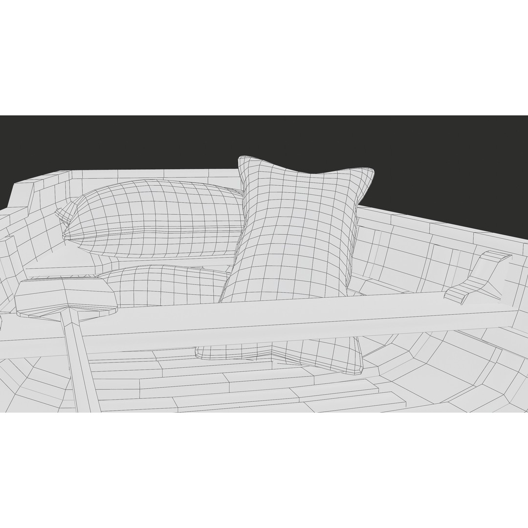 Old Wooden Boat 3D Model – Low Poly PBR Game Asset, FBX, Blender - View 27
