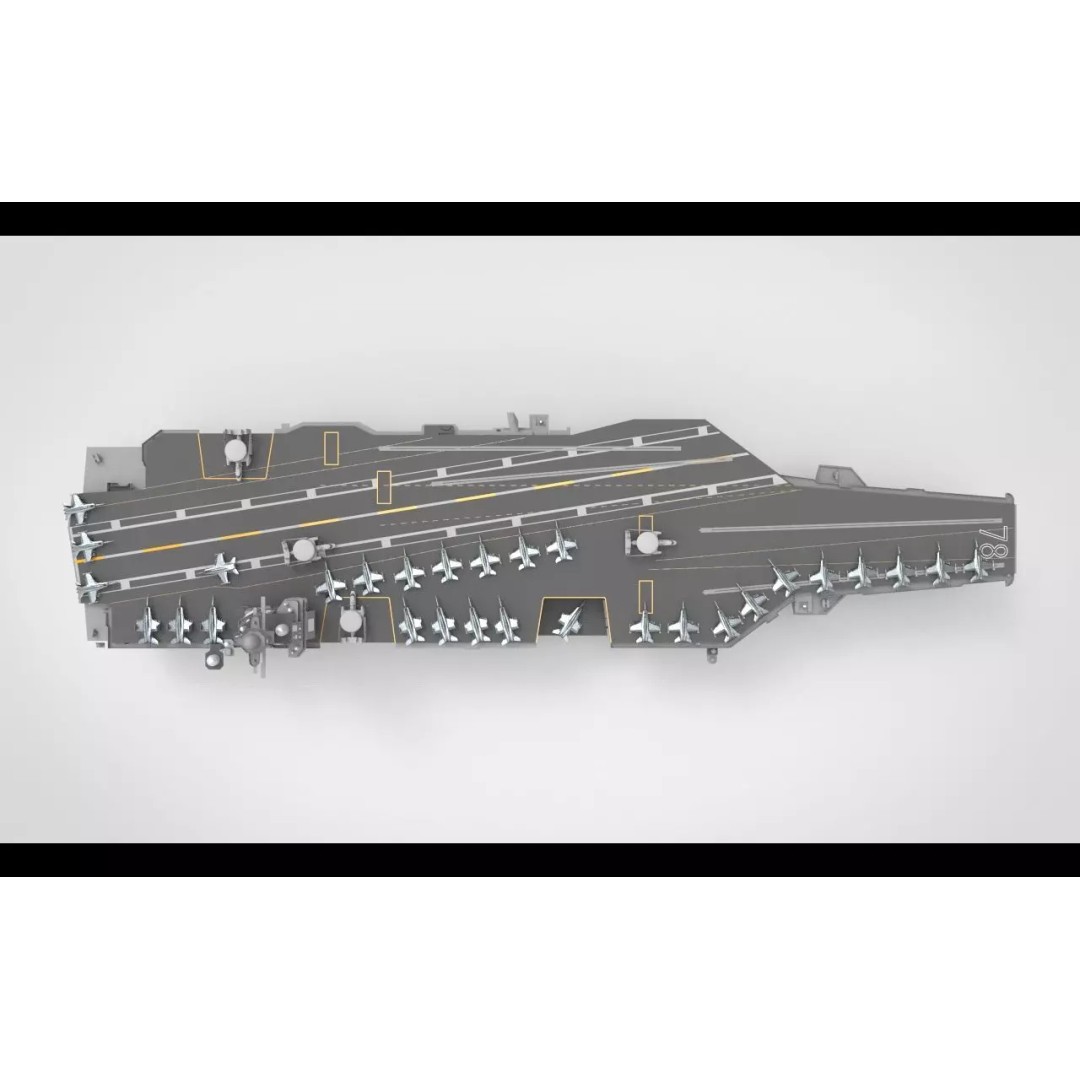 USS Gerald R. Ford CVN 78 3D Model – High Poly Military Watercraft, FBX, Blender - View 2