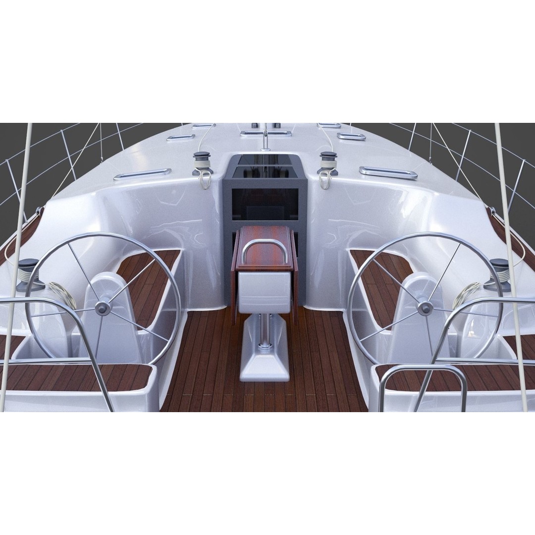 Photorealistic Yacht 3D Model – Luxury Vessel, FBX, OBJ, Animation Ready - View 19