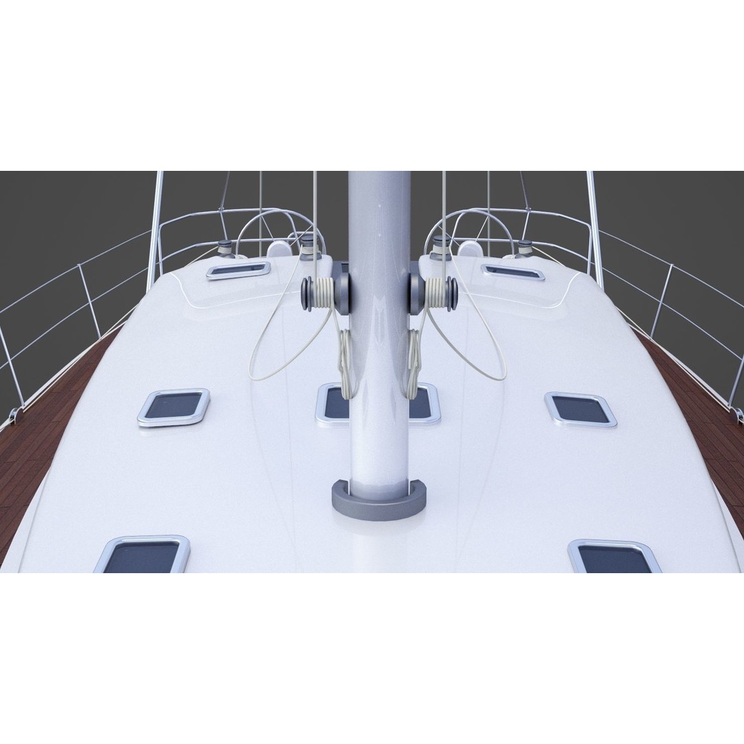 Photorealistic Yacht 3D Model – Luxury Vessel, FBX, OBJ, Animation Ready - View 20