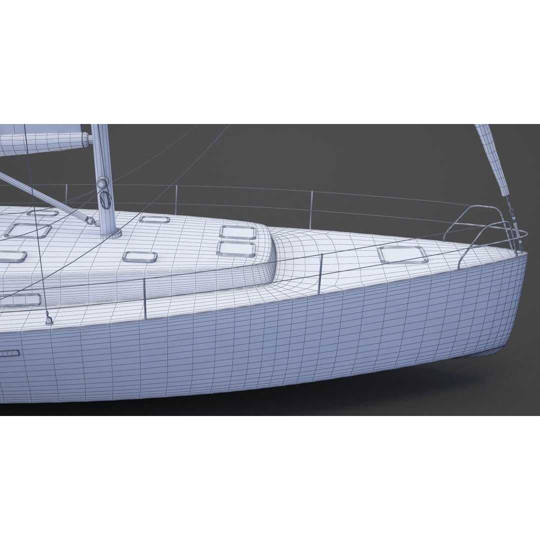 Photorealistic Yacht 3D Model – Luxury Vessel, FBX, OBJ, Animation Ready - View 29