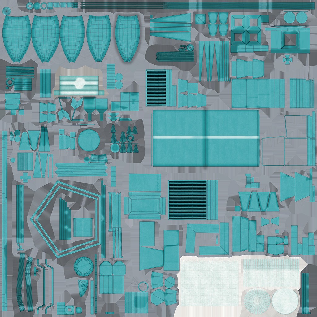 Horizon Class Destroyer 3D Model – Low Poly Game Ready Asset, FBX, OBJ - View 13