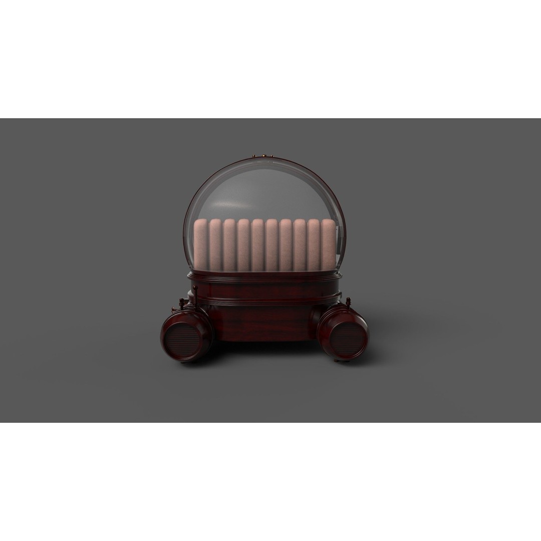 Personal Submersible 3D Model – Realistic Low Poly Watercraft, FBX - View 5