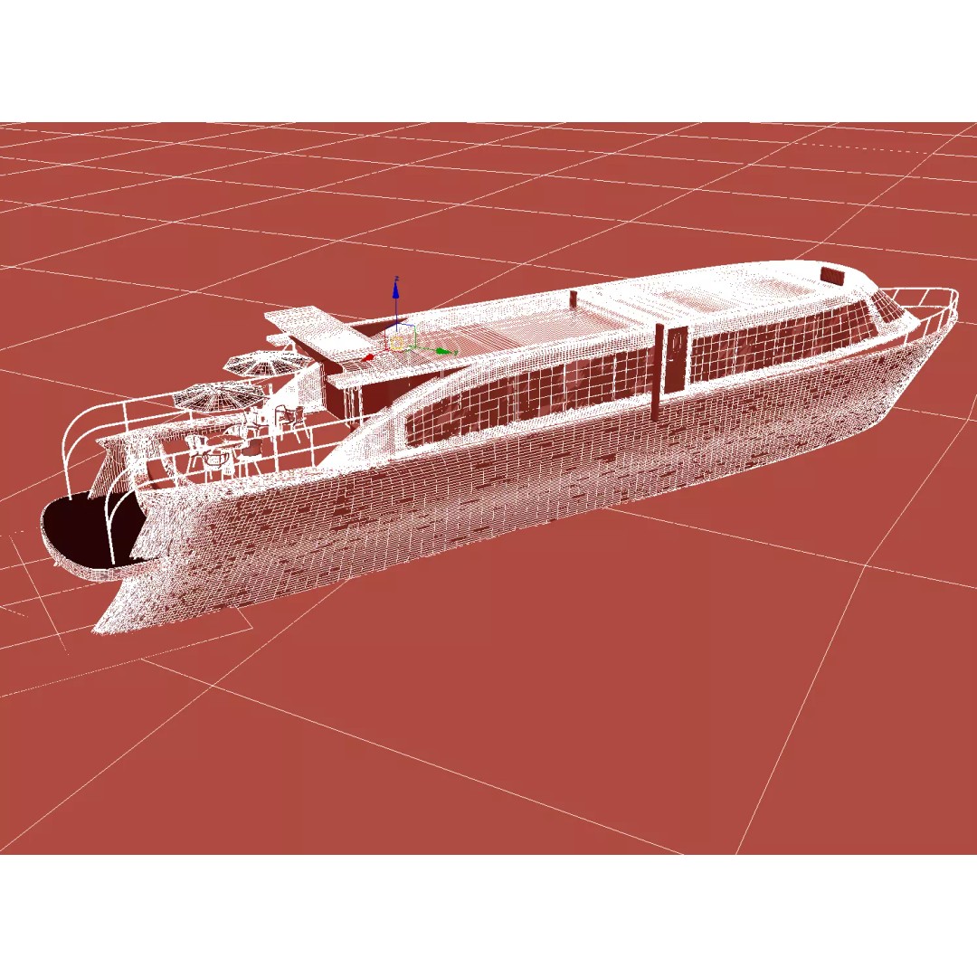 Modern Passenger Ferry 3D Model – Sleek Design, PBR Textures, FBX - View 18