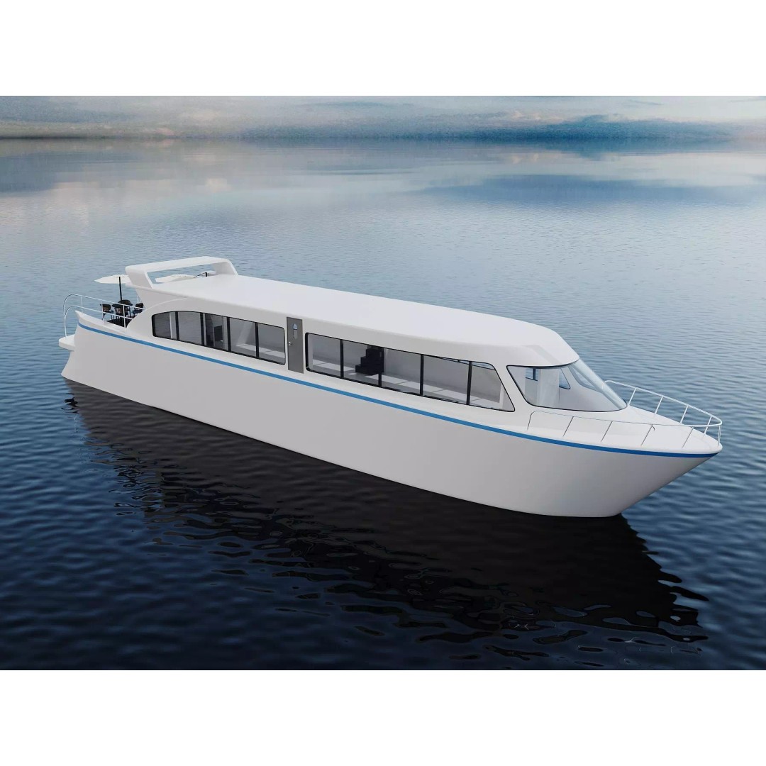 Modern Passenger Ferry 3D Model – Sleek Design, PBR Textures, FBX - View 2