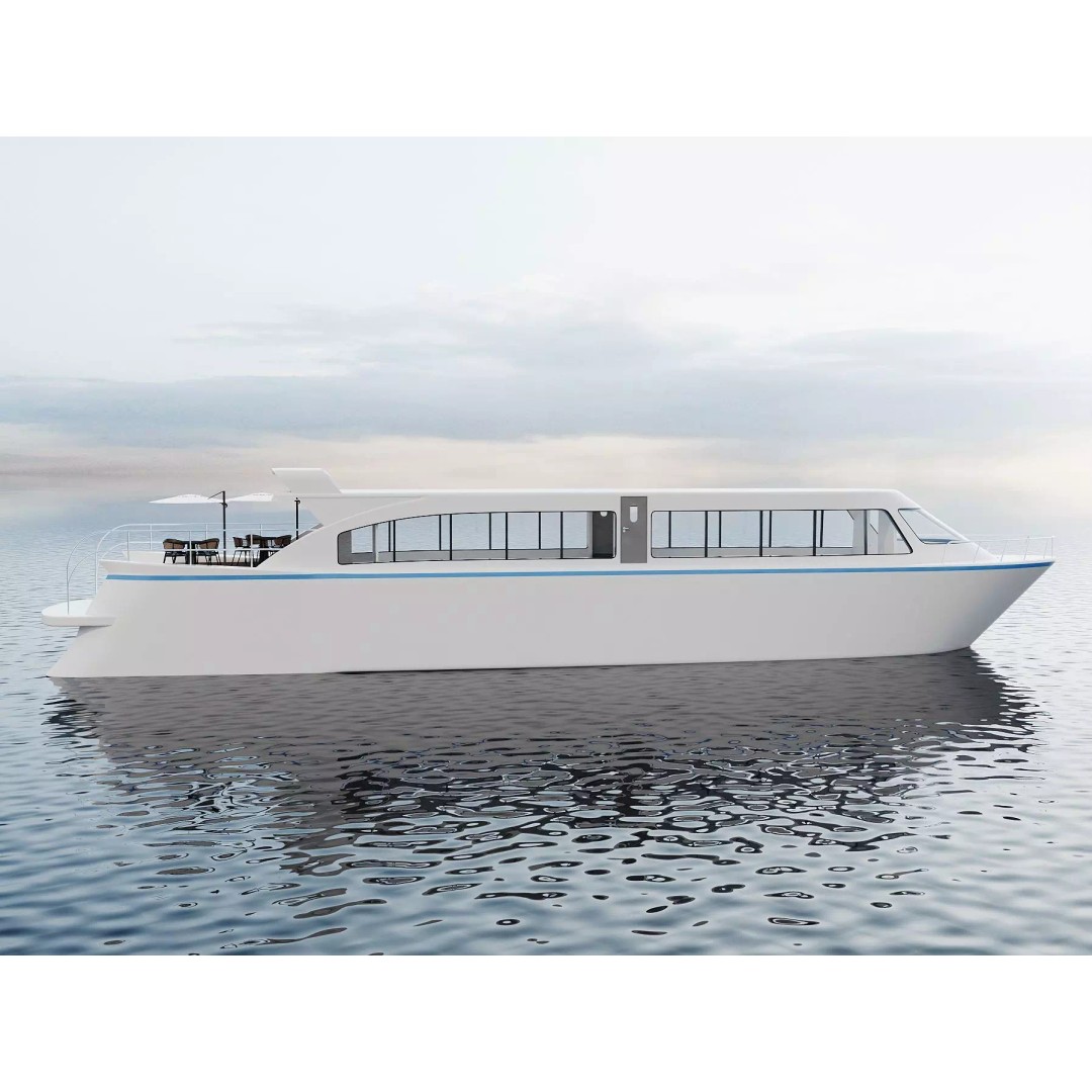 Modern Passenger Ferry 3D Model – Sleek Design, PBR Textures, FBX - View 3